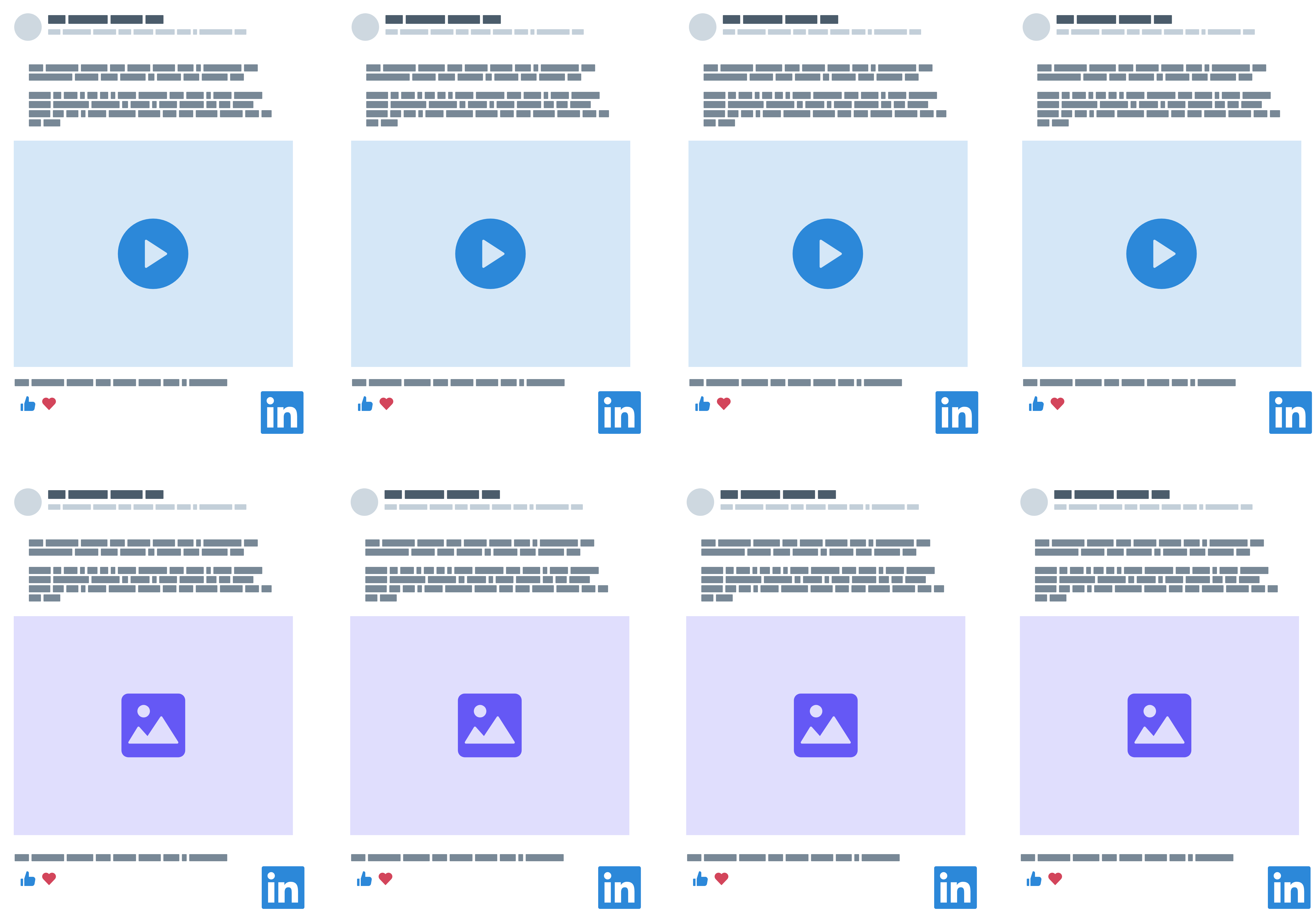 LinkedIn content posts